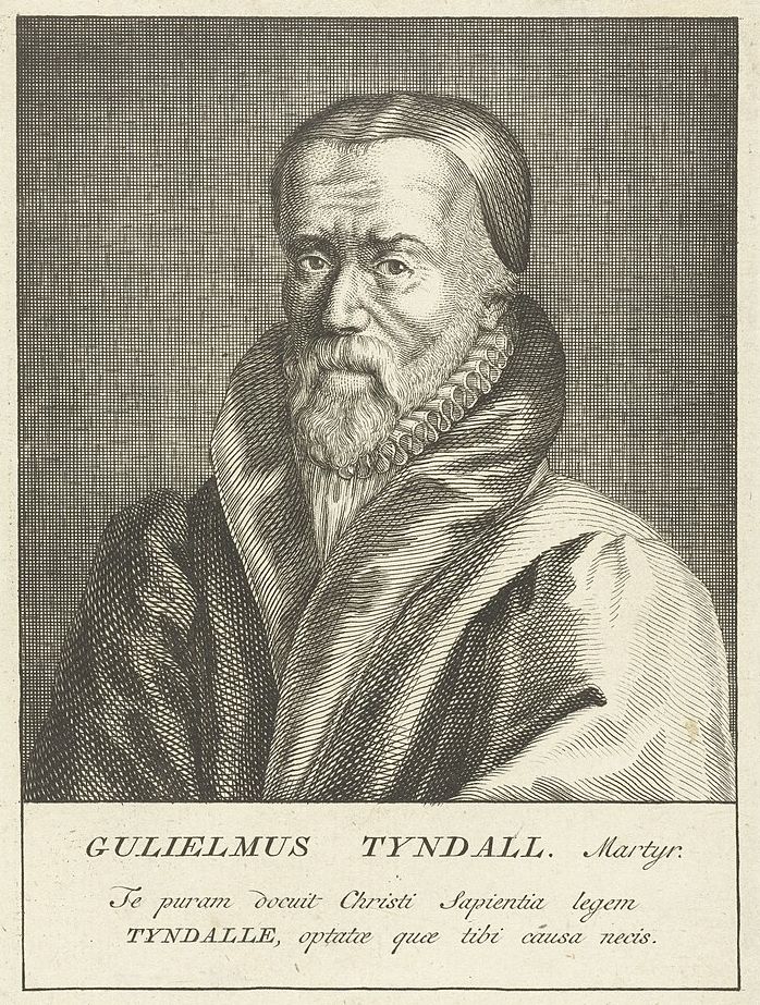 William Tyndale tisk François van Bleyswijck Rijksmuseum Amsterdam. CC BY SA PD zero